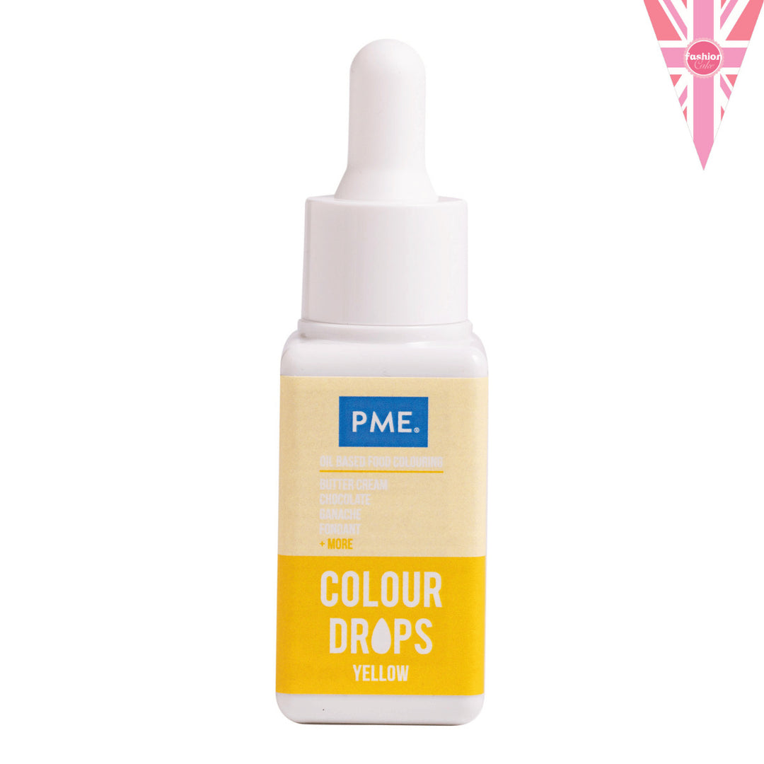 Colorante Alimentare a Base di Olio - Colour Drops Gialli