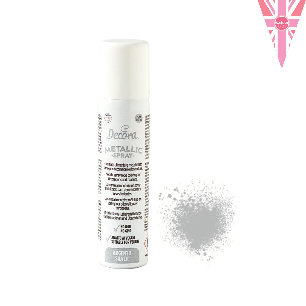 Spray metallizzato per torte